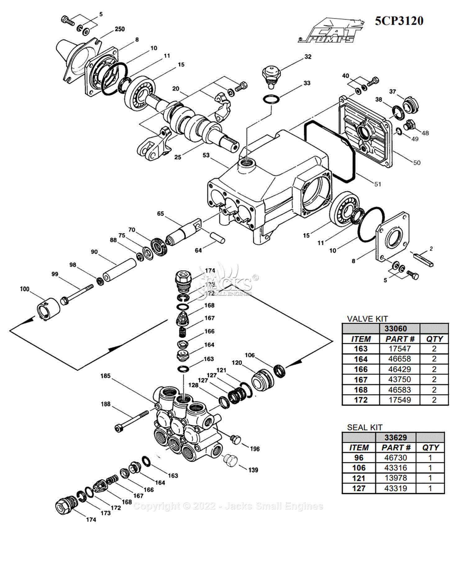 cat pump parts diagram