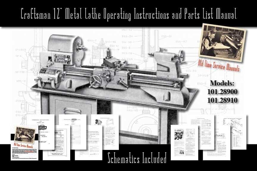 craftsman 109 lathe parts diagram