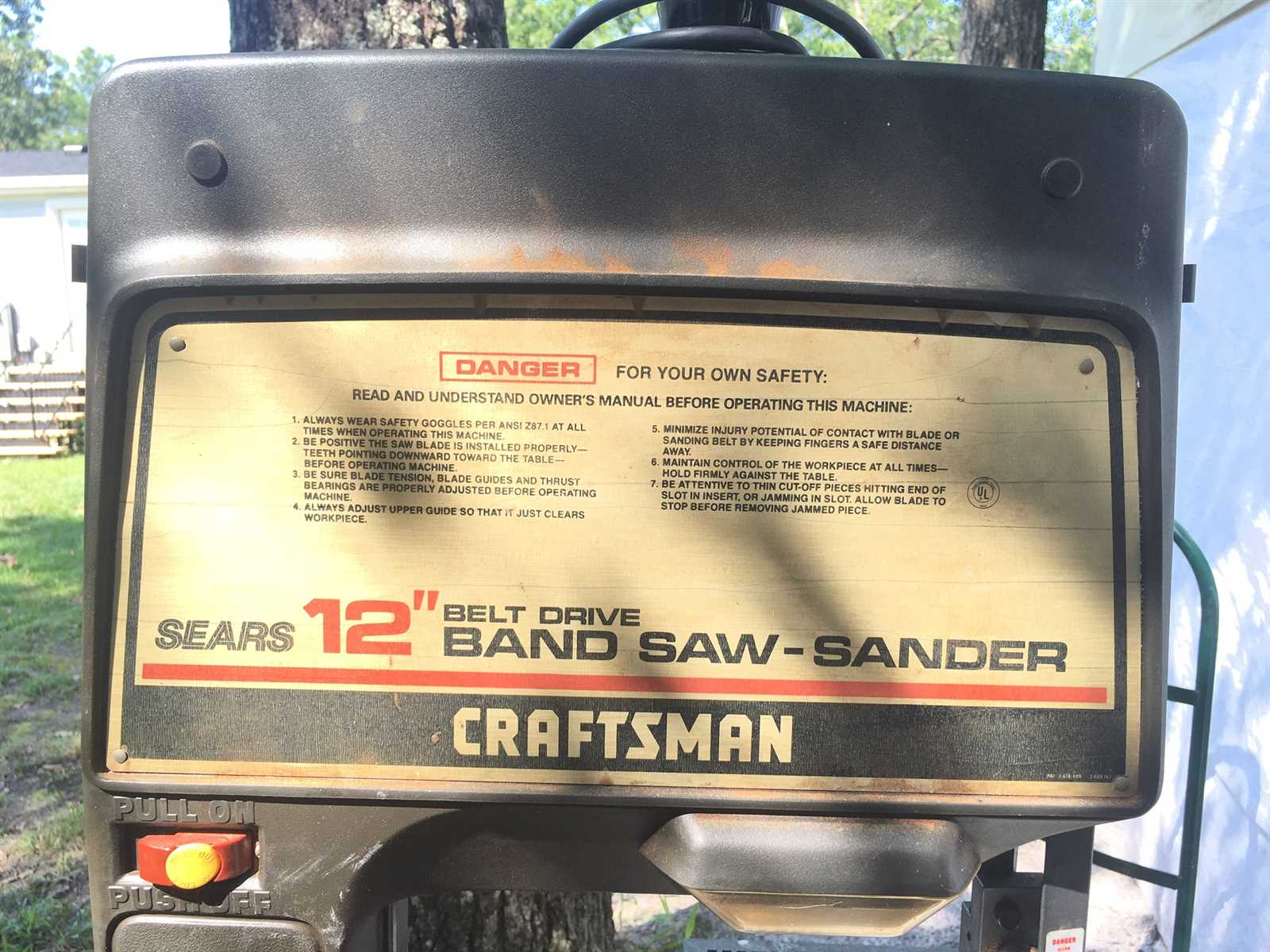 craftsman 12 inch band saw parts diagram