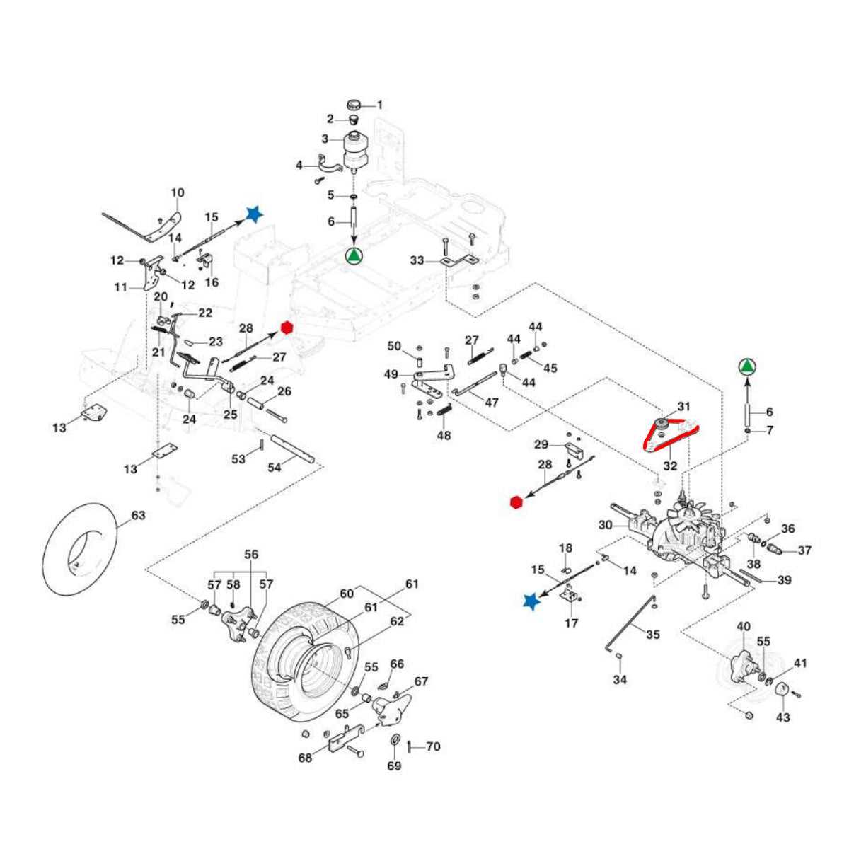 craftsman 42 inch deck parts diagram