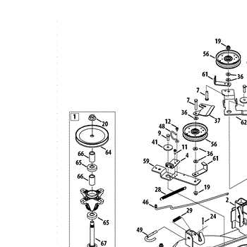 craftsman 46 inch mower deck parts diagram