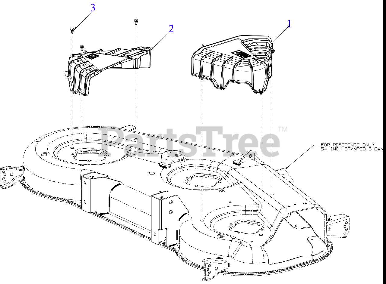 craftsman 54 mower deck parts diagram