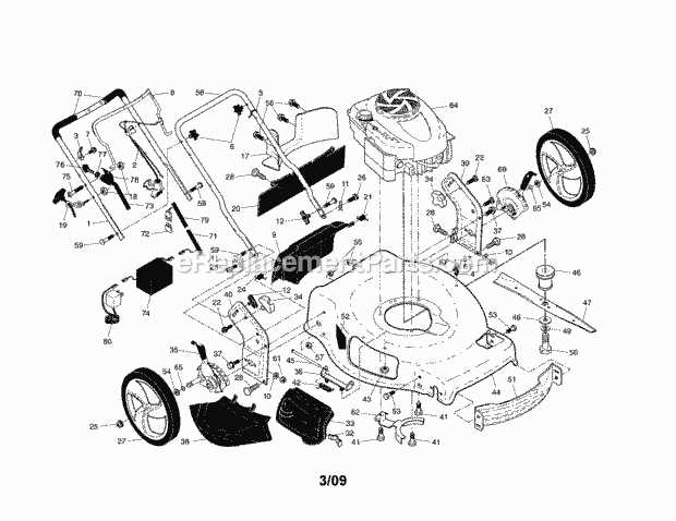 craftsman platinum 7.00 190cc parts diagram