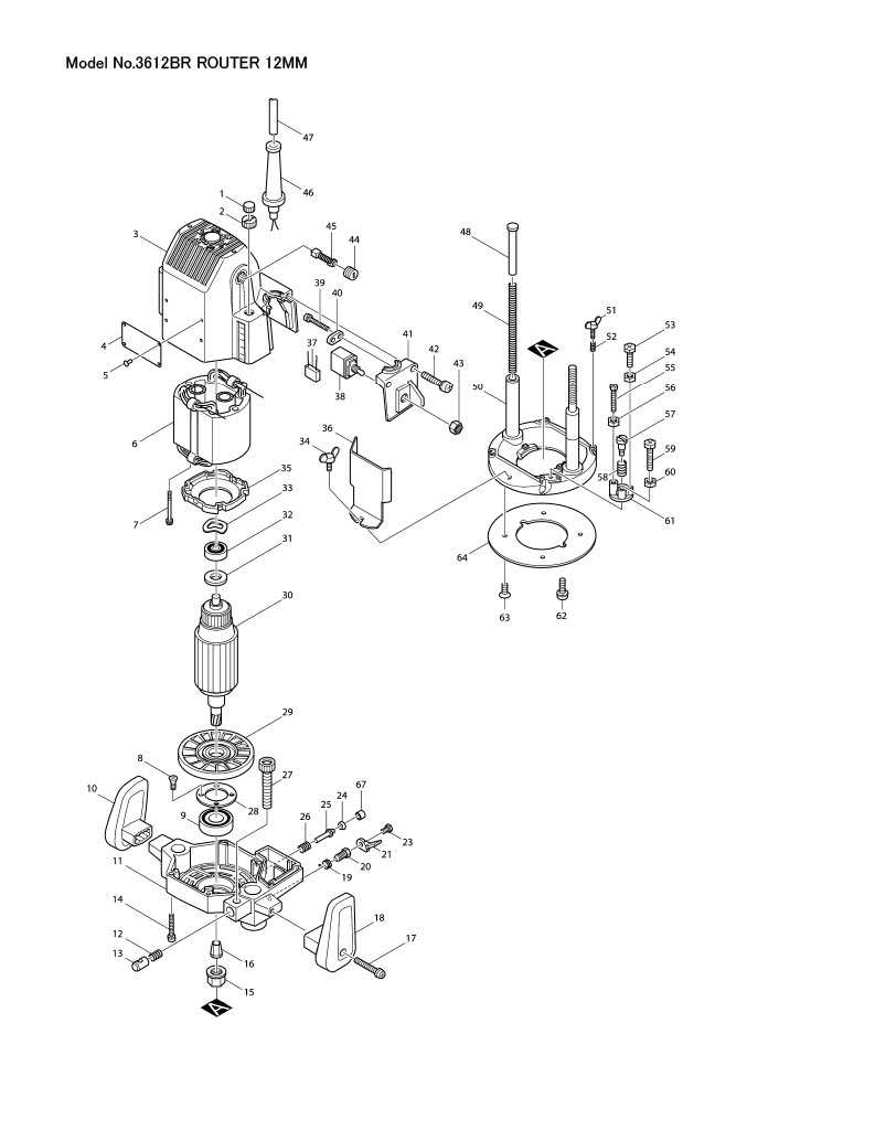 craftsman router parts diagram