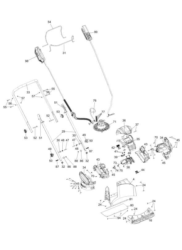 craftsman self propelled lawn mower parts diagram