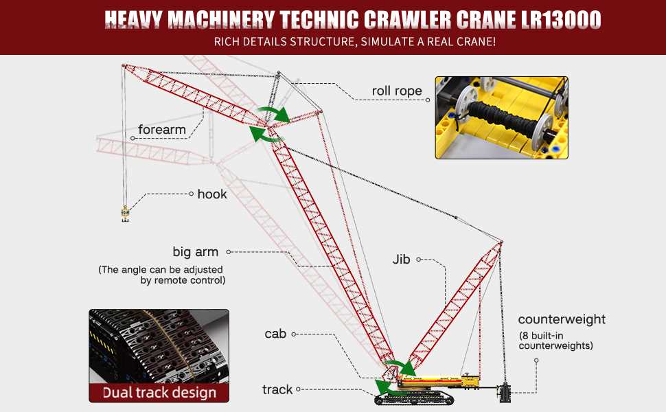 crawler crane parts diagram