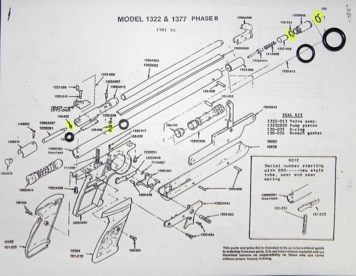 crosman model 1 parts diagram