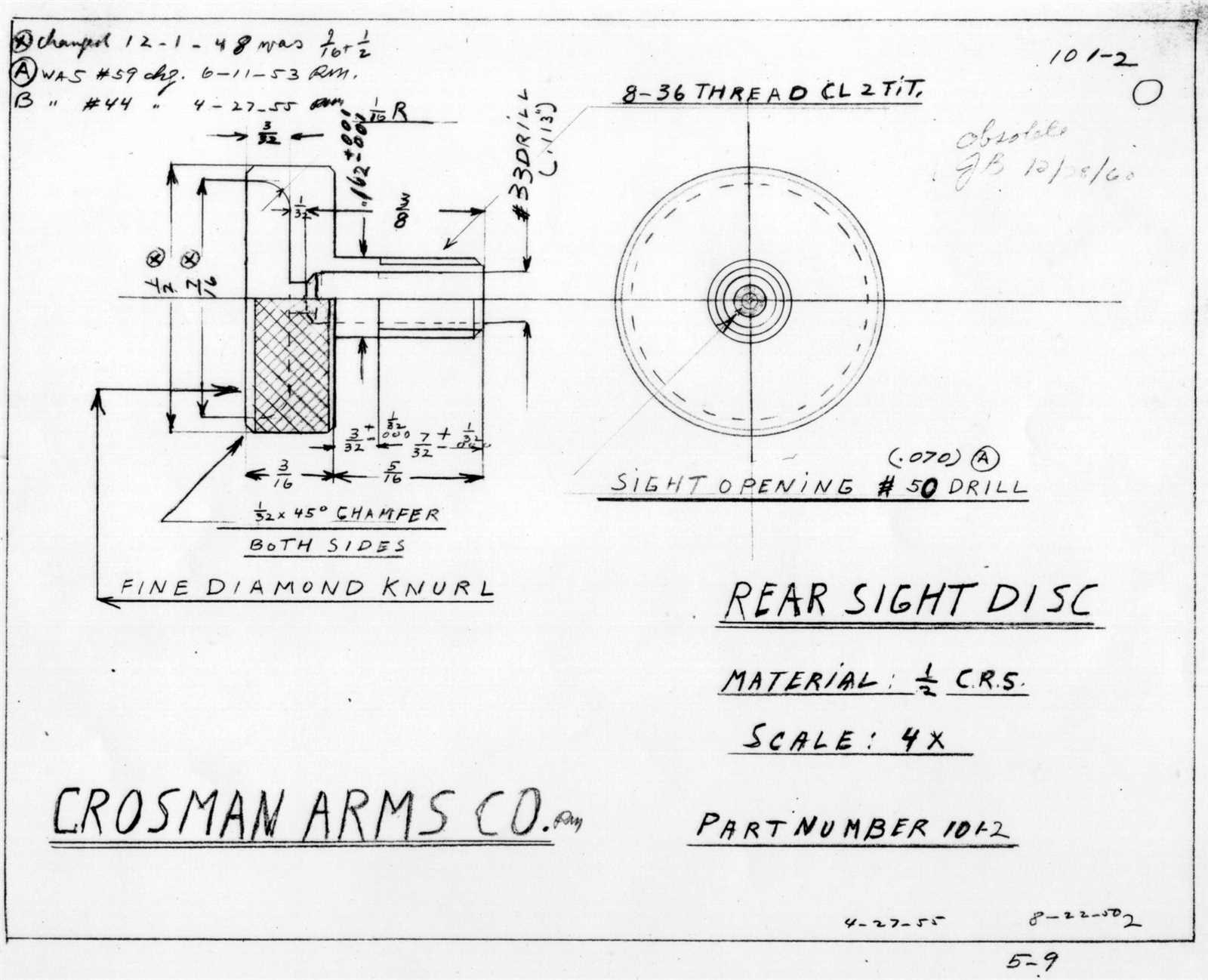 crosman model 1 parts diagram