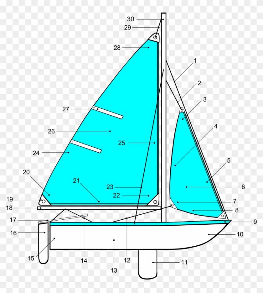 catamaran parts diagram