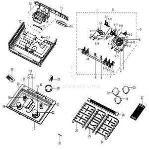 gas stove parts diagram