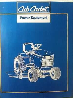 cub cadet lawn tractor parts diagram