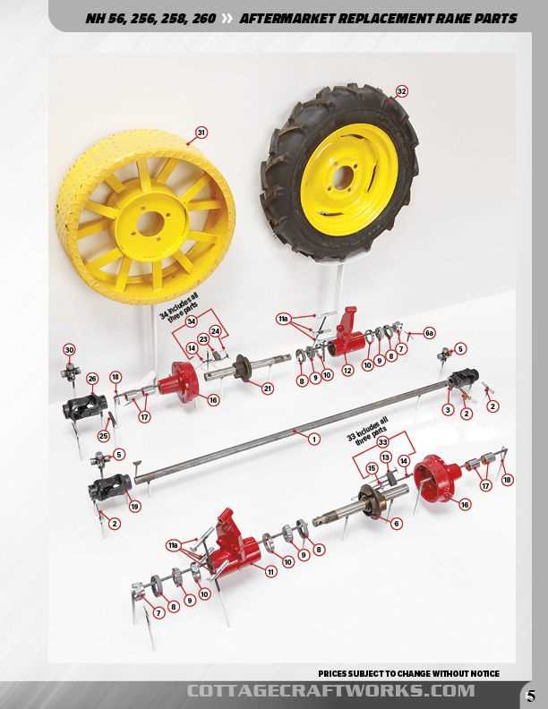 new holland hay rake parts diagram