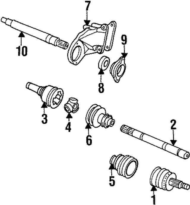 cv axle parts diagram