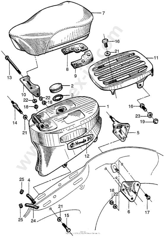 honda ct90 parts diagram