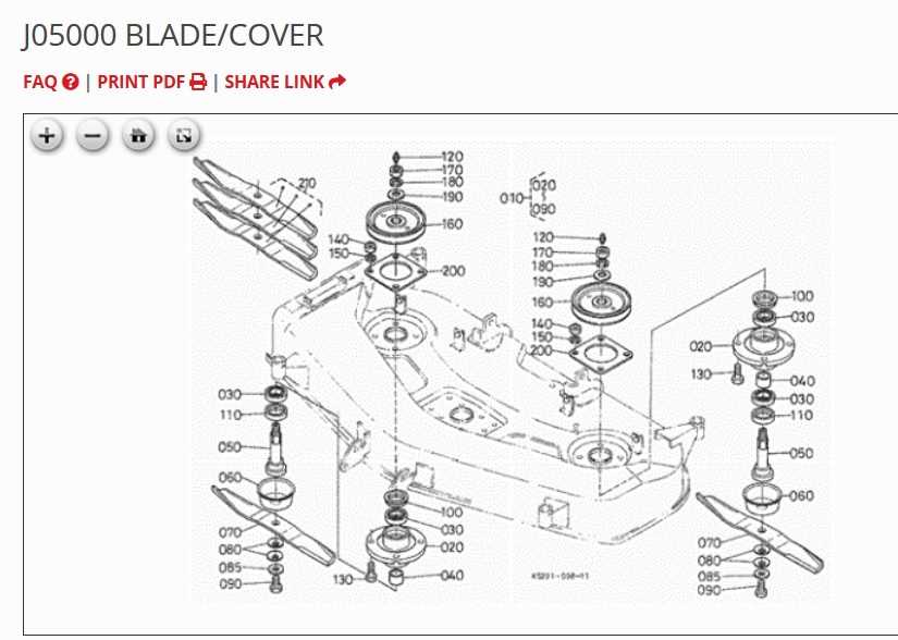 kubota zd18 mower deck parts diagram