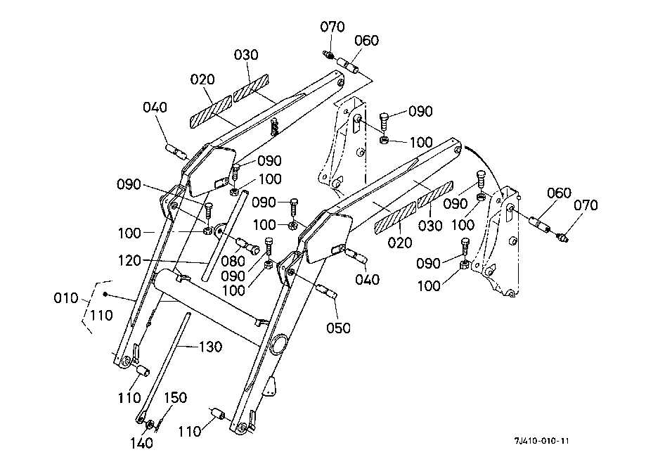 john deere 220r loader parts diagram