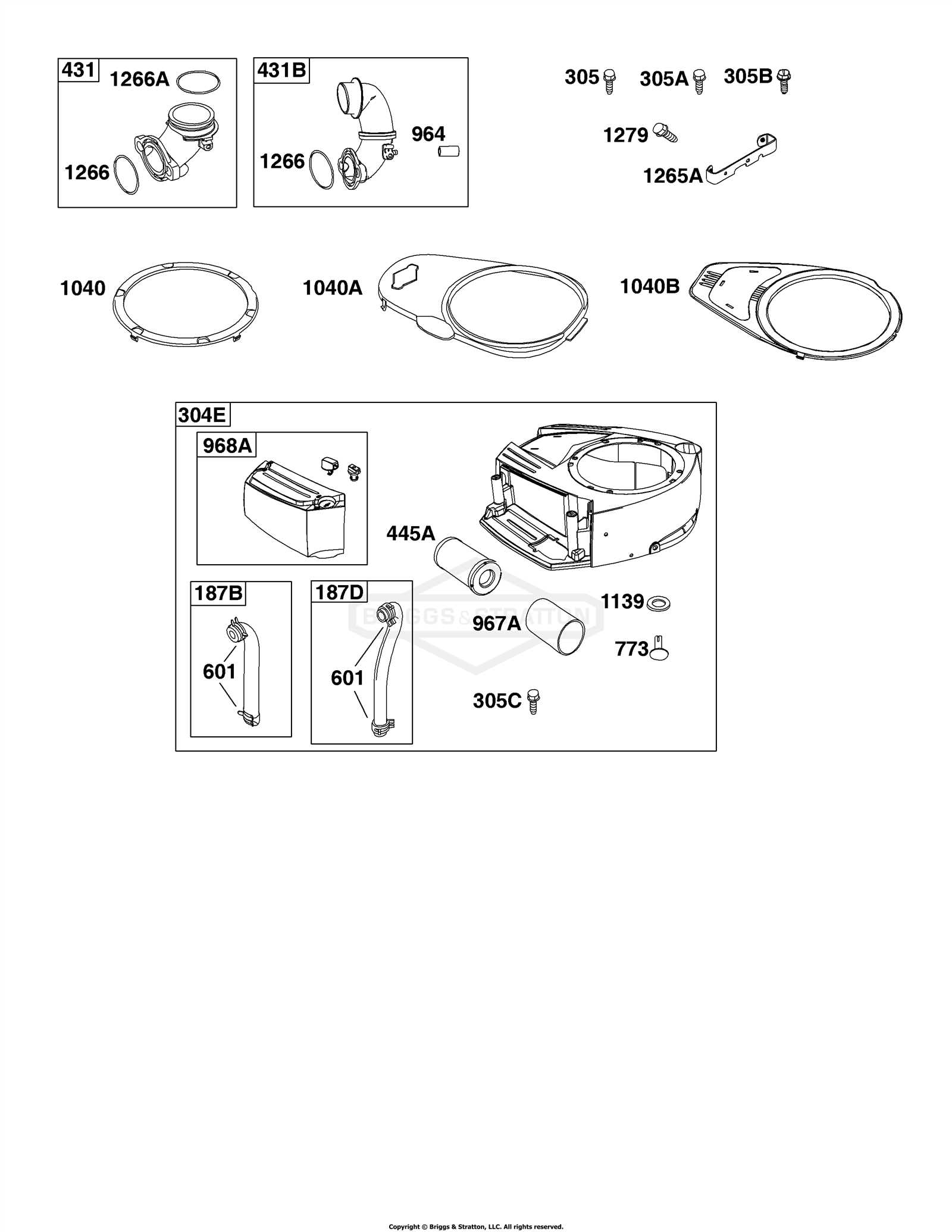 briggs and stratton 500e series parts diagram