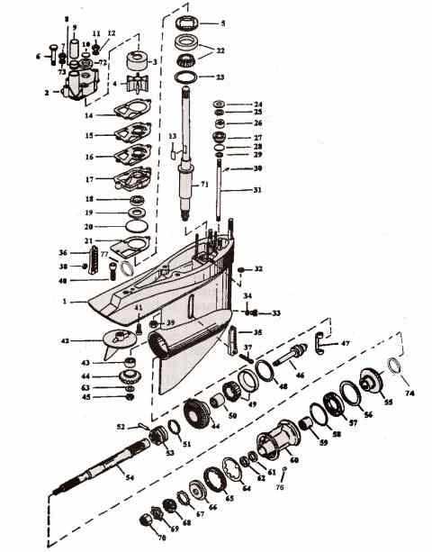 mercruiser alpha one parts diagram