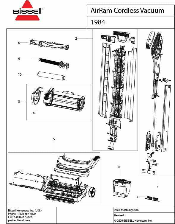 bissell revolution parts diagram