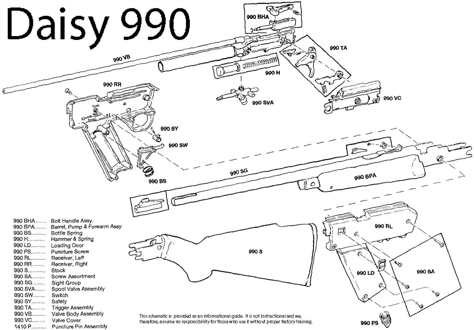 daisy powerline 5501 parts diagram