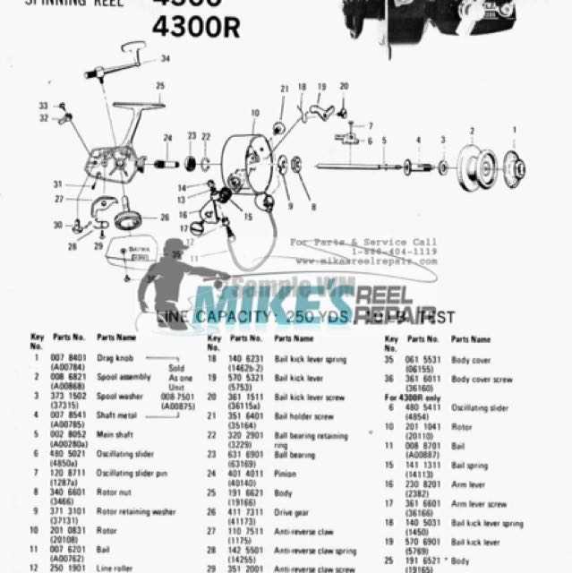 daiwa reel parts diagram