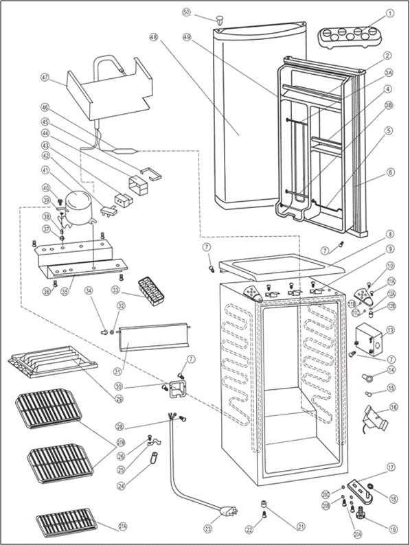 danby refrigerator parts diagram