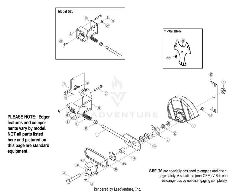 mtd edger parts diagram