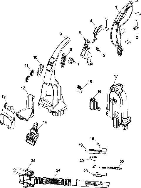 hoover uh74200 parts diagram