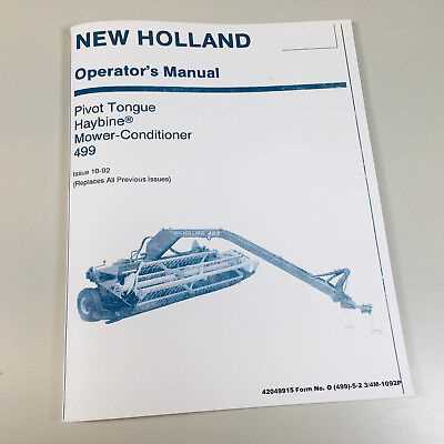 new holland 495 haybine parts diagram