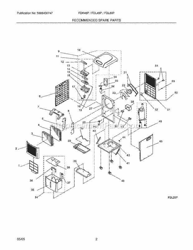 dehumidifier parts diagram