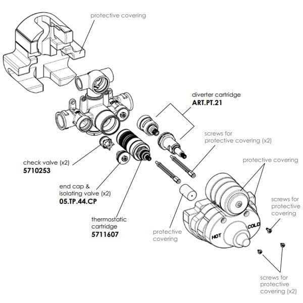 delta monitor 1700 series parts diagram