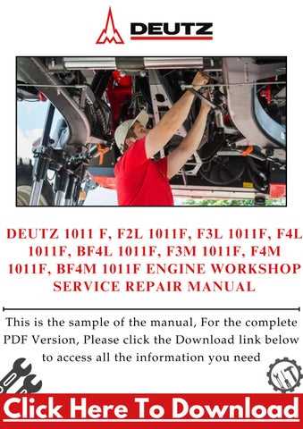 deutz 1011 engine parts diagram