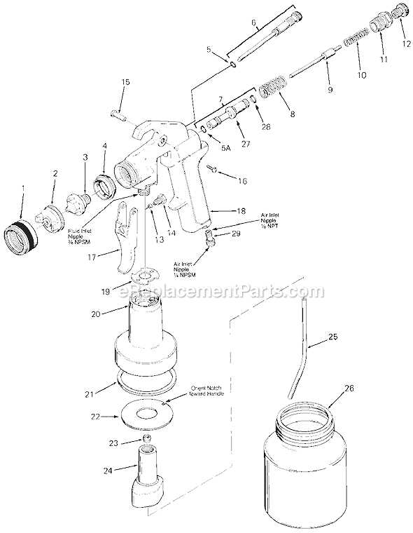 devilbiss gti pro parts diagram