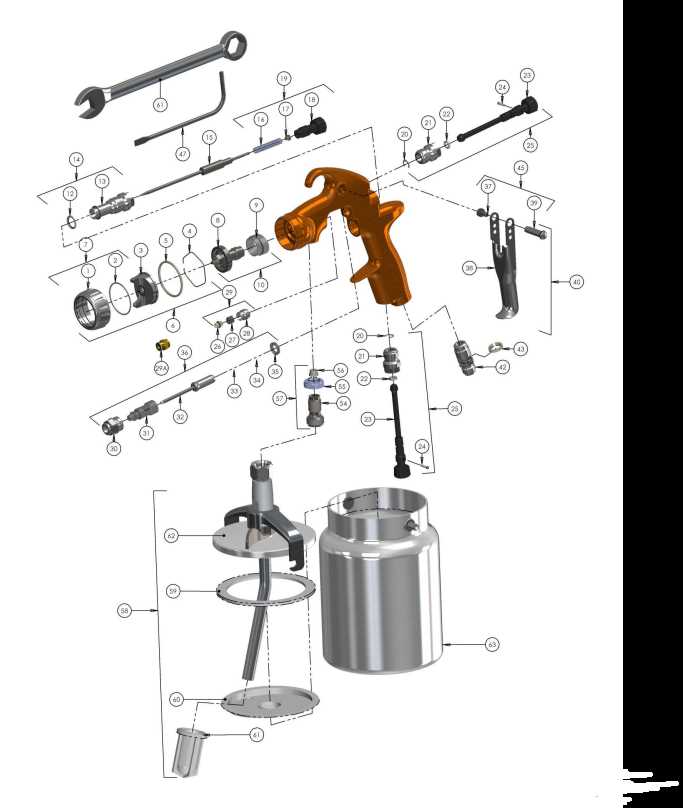 devilbiss spray gun parts diagram