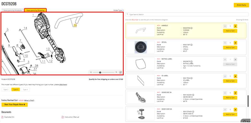 dewalt d36000 parts diagram