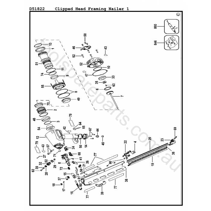 dewalt d51825 parts diagram