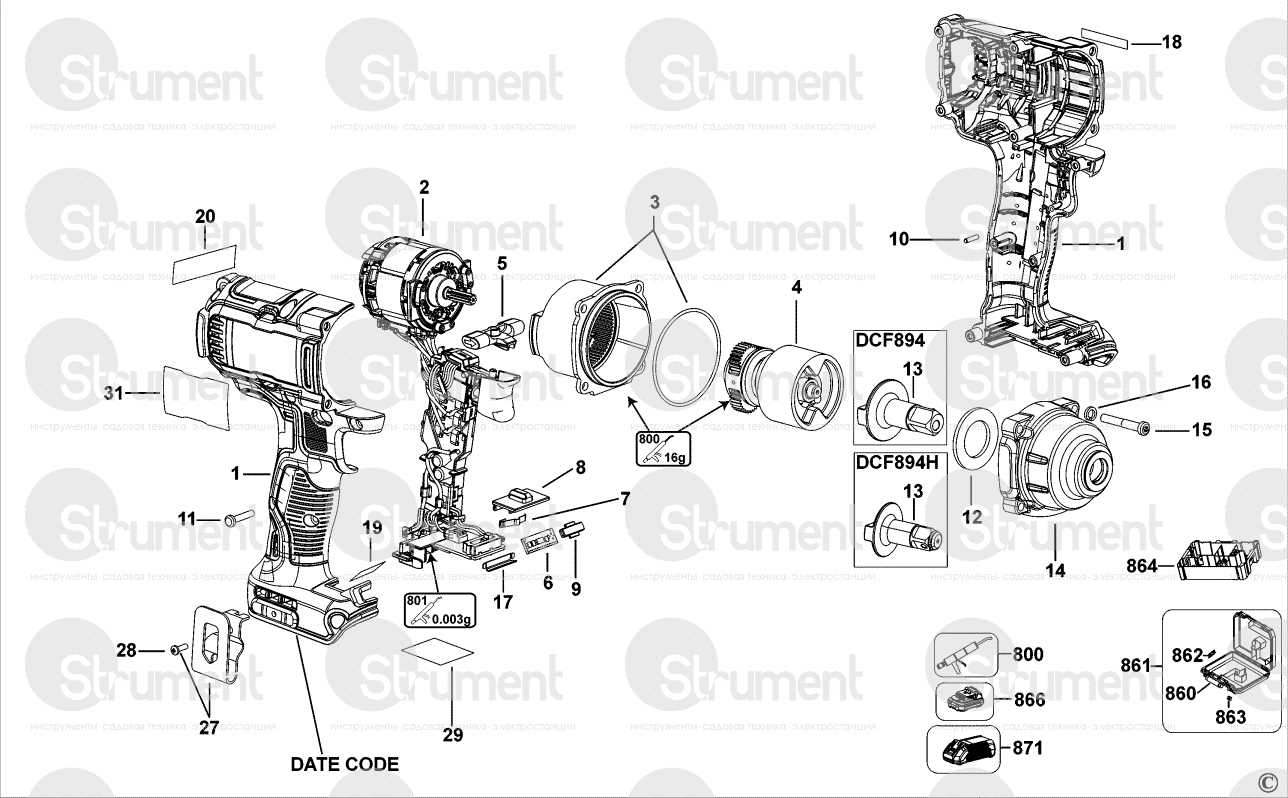 dewalt dcf899 parts diagram