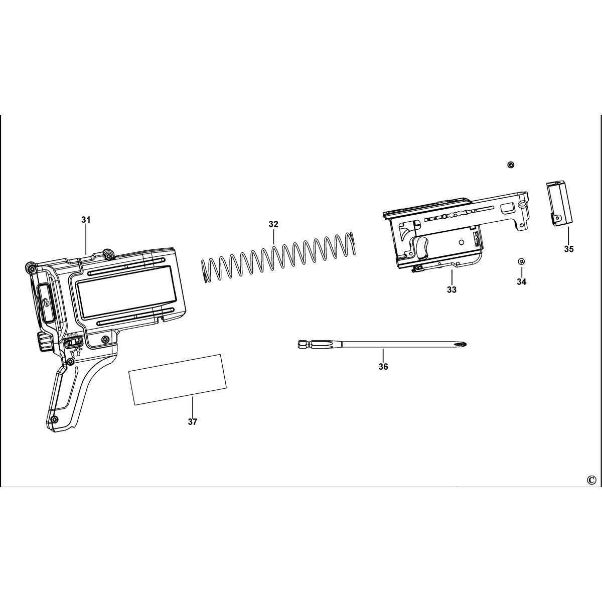 dewalt dcf899 parts diagram