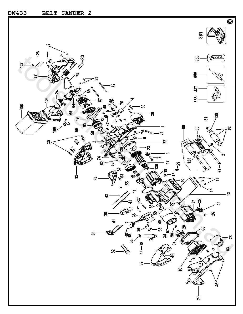 dewalt dw433 parts diagram