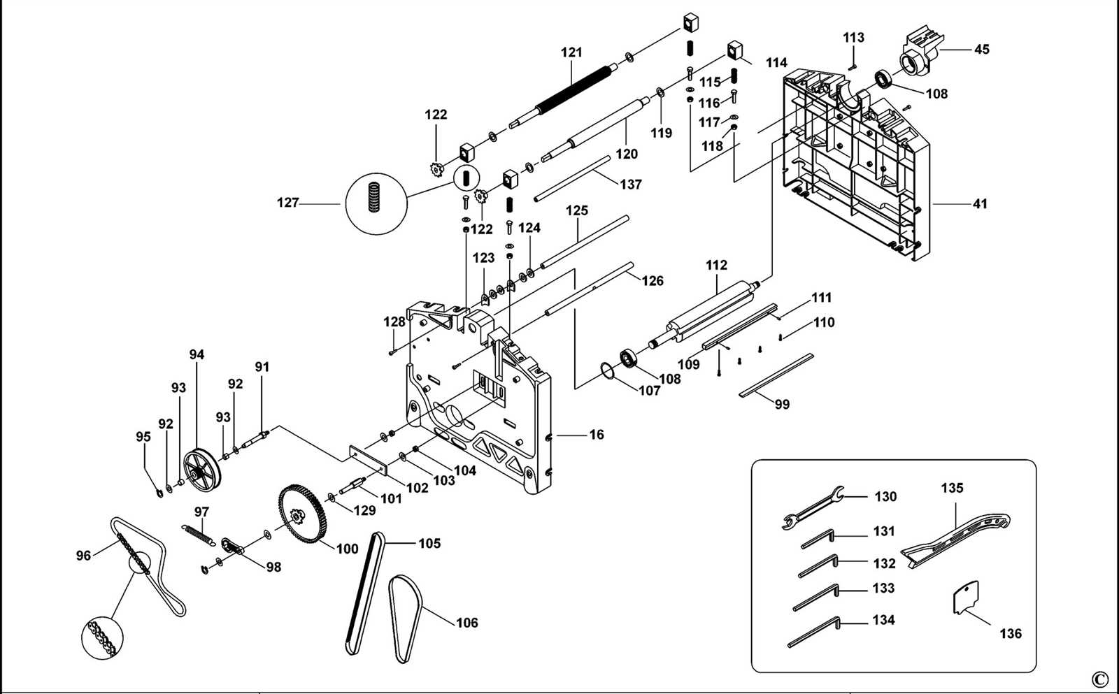 dewalt dw733 parts diagram