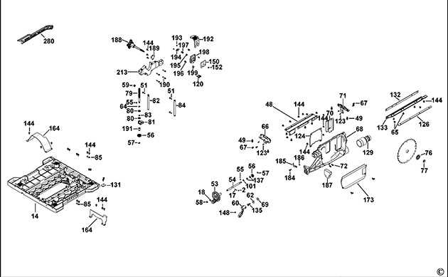 dewalt dw745 parts diagram