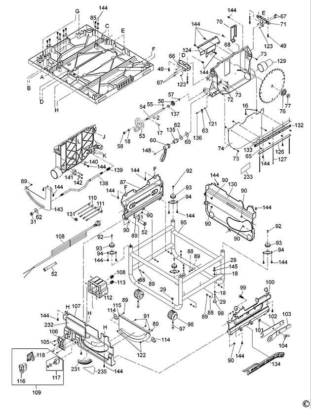 dewalt dw745 parts diagram