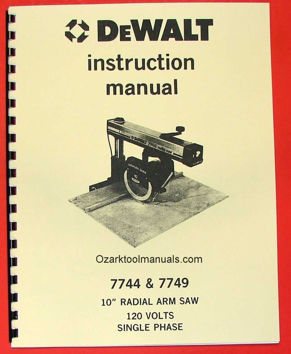 dewalt radial arm saw parts diagram