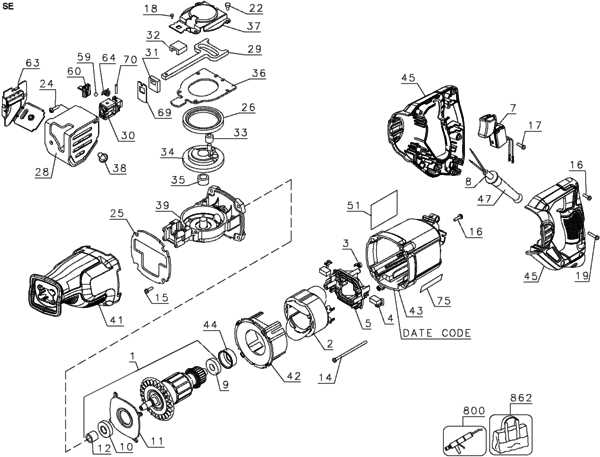 dewalt sawzall parts diagram