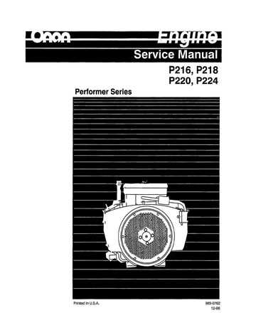 onan p218g parts diagram