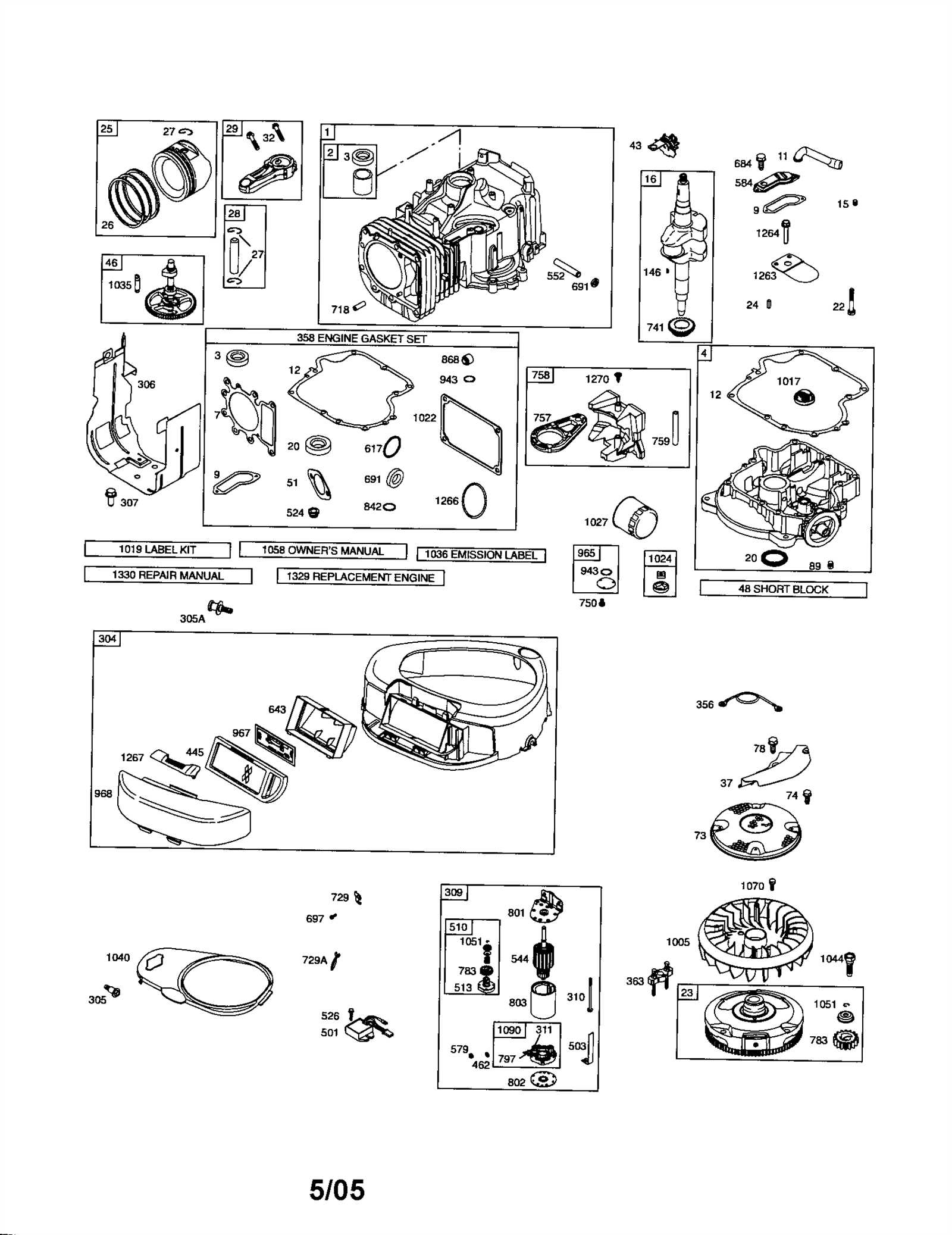 briggs and stratton 15.5 hp engine parts diagram