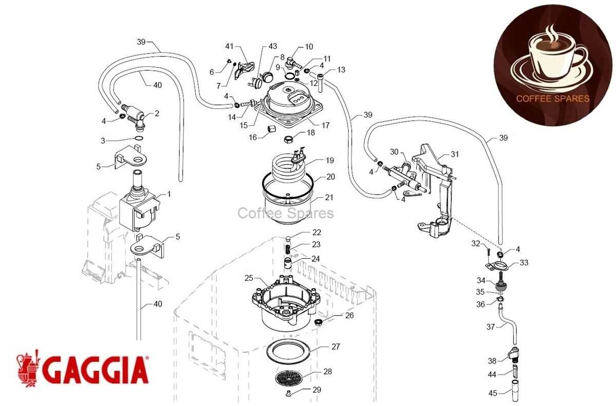 gaggia coffee parts diagram