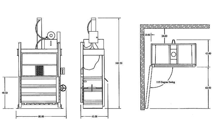 diagram cardboard baler parts