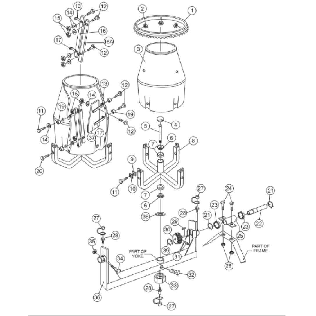 diagram concrete mixer parts