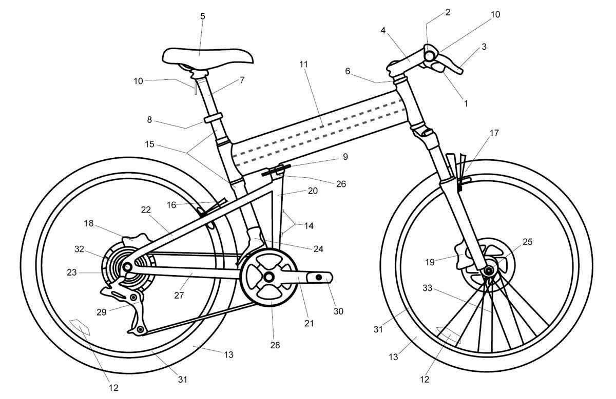 diagram e bike parts